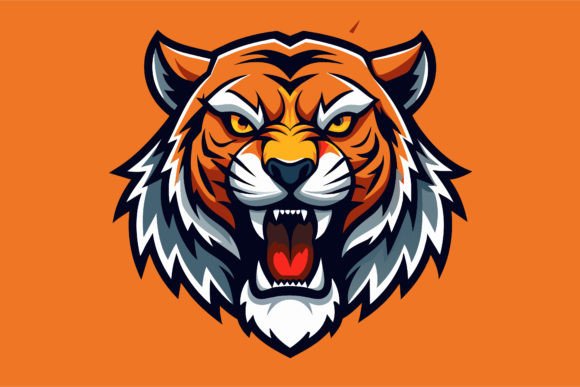 Angry Tiger Logo Vector: A Bold Graphics Asset