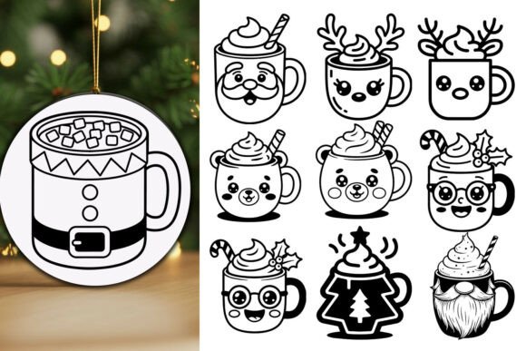Christmas Mug SVG Bundle: Perfect for Crafts and Graphics