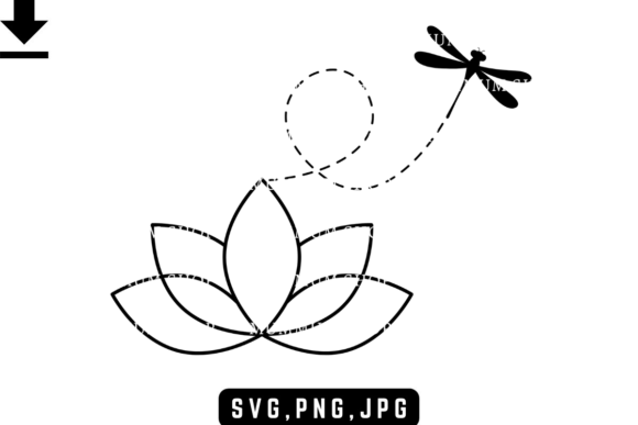 Dragonfly Lotus Svg: A Versatile Graphic for Local Branding