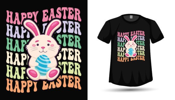 Easter Bunny T-shirt Design: A Versatile Graphics Asset