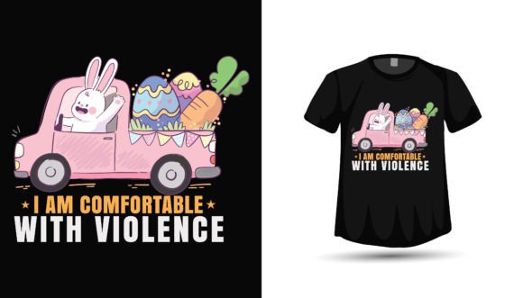 Easter Cute Baby Car Tshirt Design for Graphics and T-Shirt Designs