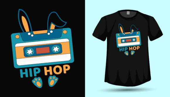 Easter Tshirt Design 90s Hiphop Cassette: A Versatile Graphics Asset