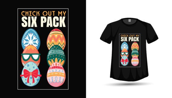 Easter Tshirt Design of Gym Six Pack Egg: A Graphics Gem for T-Shirt Designs