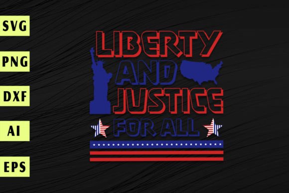 Liberty and Justice for All: A Versatile T-Shirt Graphics Asset