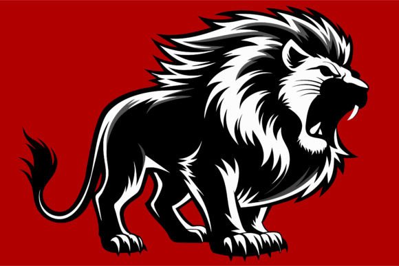 Lion Vector Illustration: A Bold Graphics Asset for Content