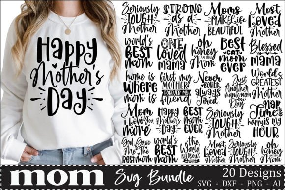 Mom SVG Bundle: A Versatile Graphic for T-Shirt Designs