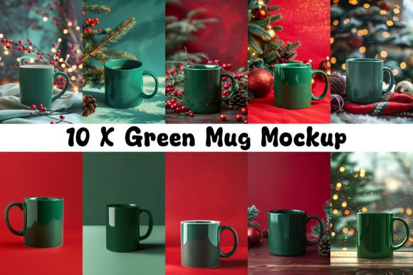 Review: 10 X Green Mug Mockup for Embroidery