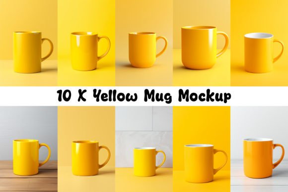Review of 10 X Yellow Mug Mockup for Mugs Amp Graphics