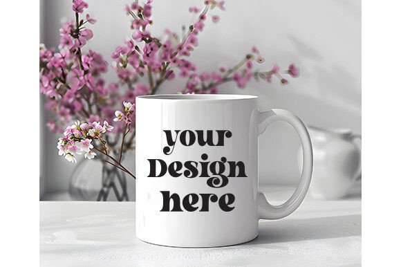 Spring Coffee Mug Mockup 114: A Versatile Graphics Asset for Mugs Amp