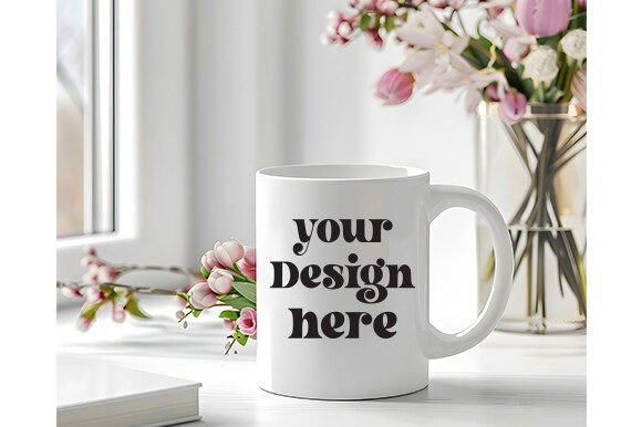 Spring Coffee Mug Mockup 129: A Versatile Graphics Asset for Mugs Amp