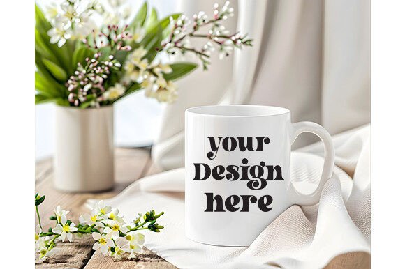 Spring Coffee Mug Mockup 136: A Graphics Must-Have for Mugs Amp