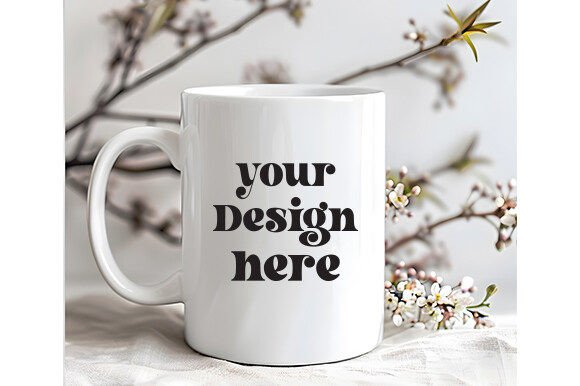 Spring Coffee Mug Mockup 150: A Graphics Asset for Mugs Amp