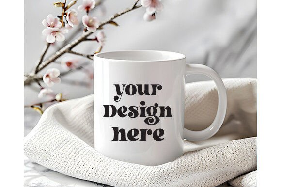 Spring Coffee Mug Mockup 17: A Versatile Graphics Asset for Mugs Amp