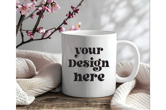 Spring Coffee Mug Mockup 45: A Versatile Graphics Asset for Mugs Amp