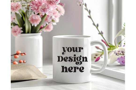 Spring Coffee Mug Mockup 78: A Versatile Graphics Asset for Mugs Amp