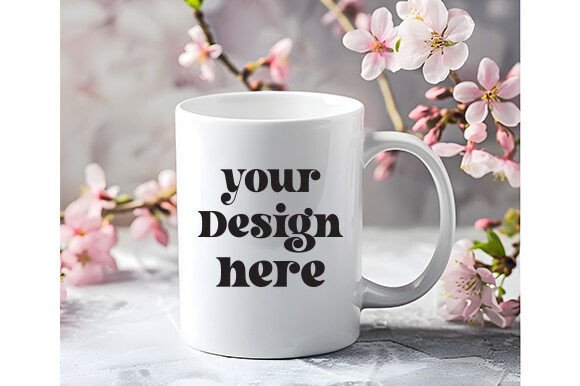 Spring Coffee Mug Mockup 81: A Versatile Graphics Asset for Mugs Amp