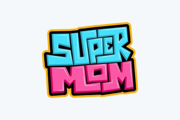 Super Mom: A Versatile Graphic for T-Shirt Designs